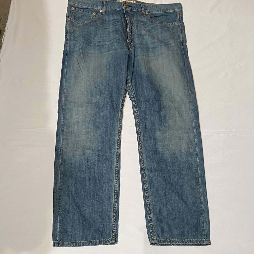 Levi's 505 Straight Leg Classic Men's Blue Denim Jeans Waist 38 Length 30